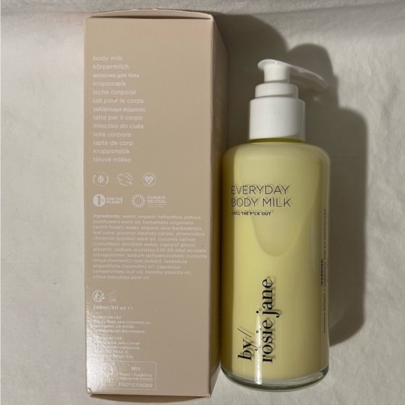 NIB BY/ROSIE JANE Chill the F*ck Out Everyday Body Milk. 5oz. Toner Moisturizer - Picture 3 of 11
